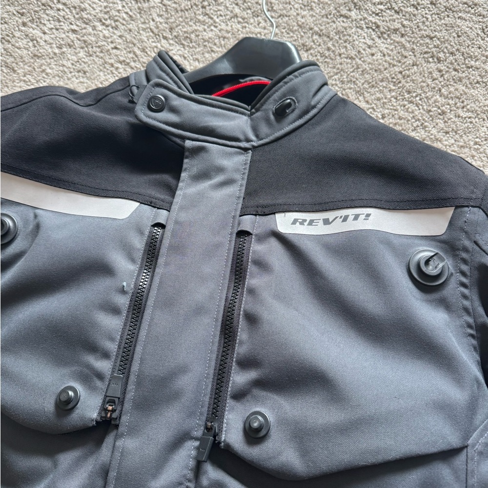 Black and Gray Motorcycle Jacket